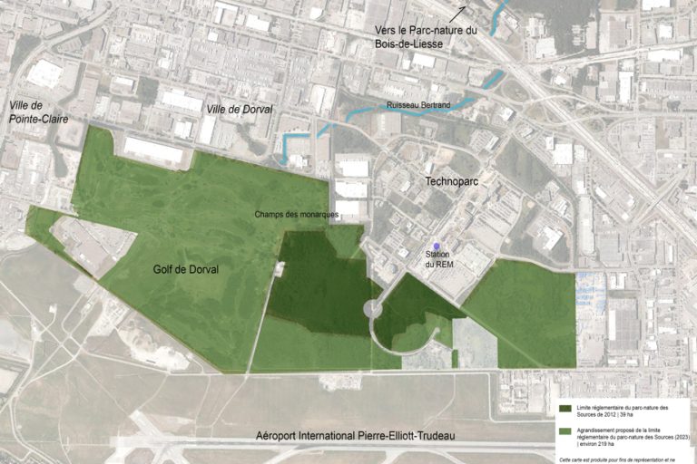 Protection of natural environments |  Montreal creates a large park north of the airport