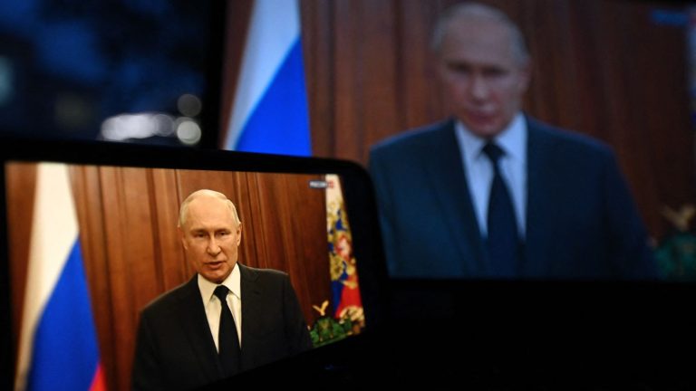 Russian televisions repeat Vladimir Putin’s version over and over again