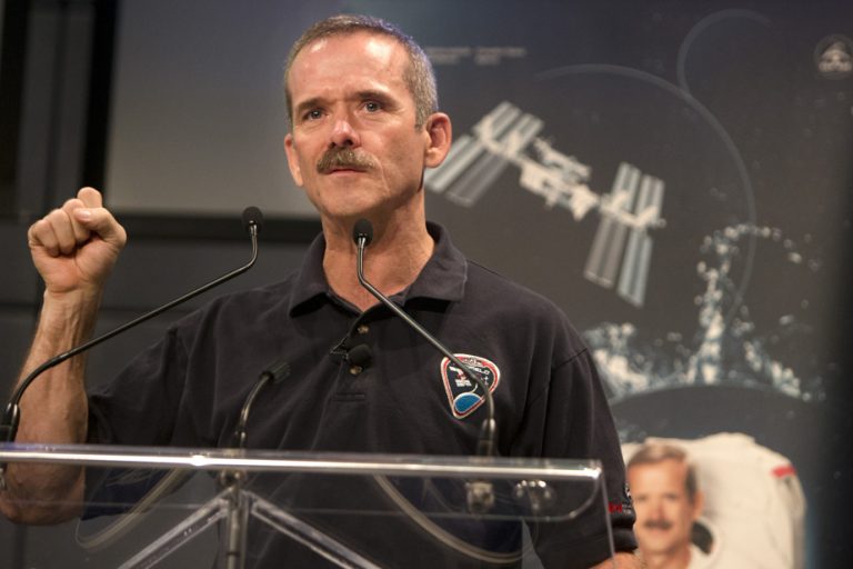 Space Sustainability Plan |  Astronaut Chris Hadfield works with King Charles III on the Astra Carta