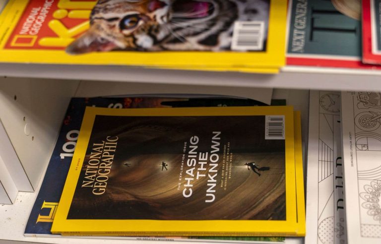 The monthly “National Geographic” will no longer be on sale at newsstands