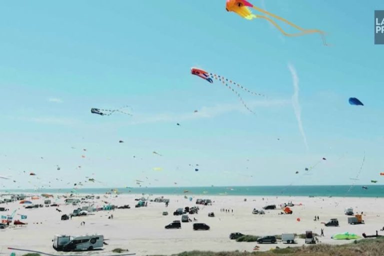 Thousands of kites take off at Danish festival