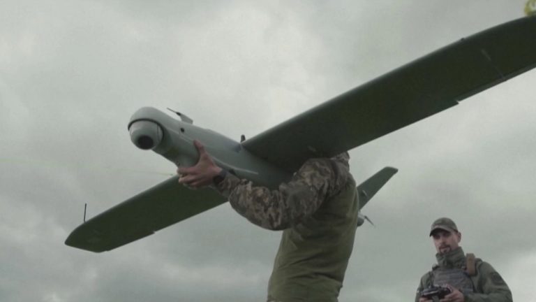 Ukrainian drones on the front