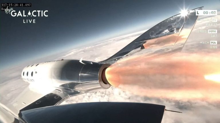 Virgin Galactic took its first customers into space