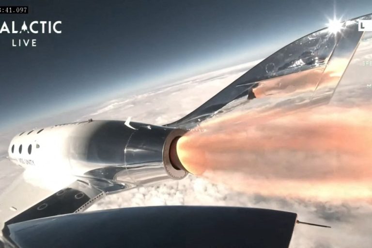 Virgin Galactic’s first commercial spaceflight has reached space