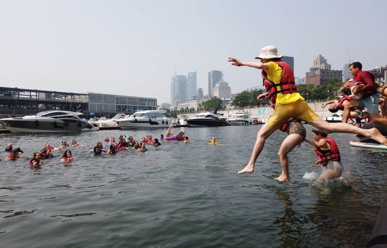 Wet your swimsuit for a swim in the Old Port