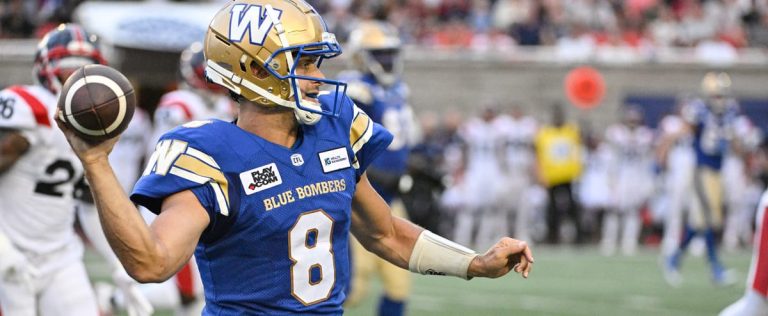 Whipped, the Blue Bombers arrive in Montreal to face the Alouettes