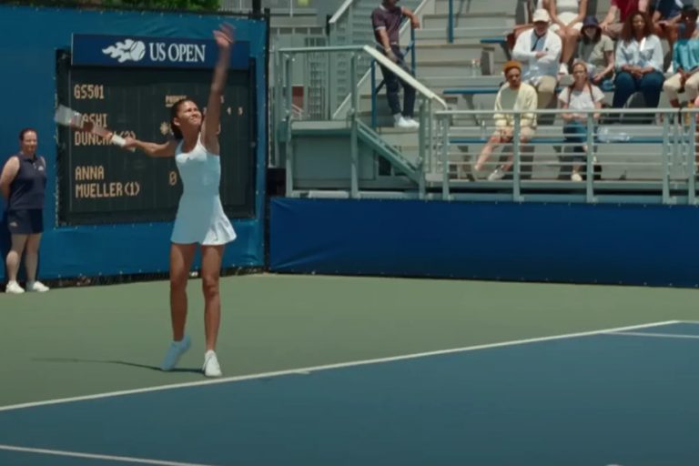 Zendaya as a tennis player in Challengers