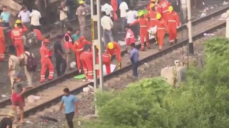 after the train accident, the railway network in question