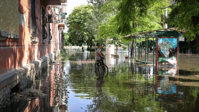 evacuations continue after partial destruction of Kakhovka dam