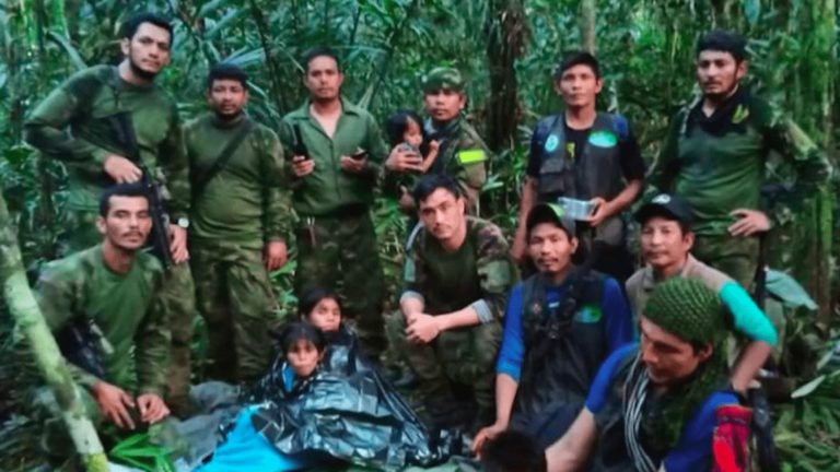 four children found alive in the jungle, after 40 days of research