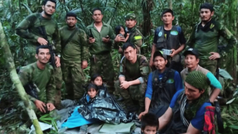 four children were found alive in the jungle after 40 days