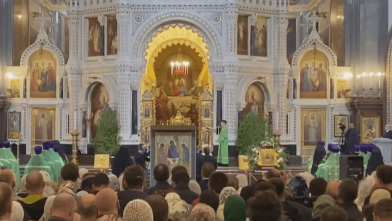 in Moscow, Rublev’s Trinity attracts many visitors