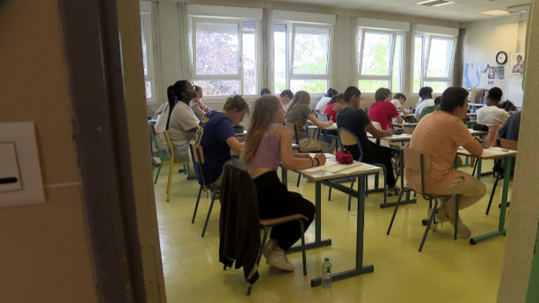 ninth graders take their first exam