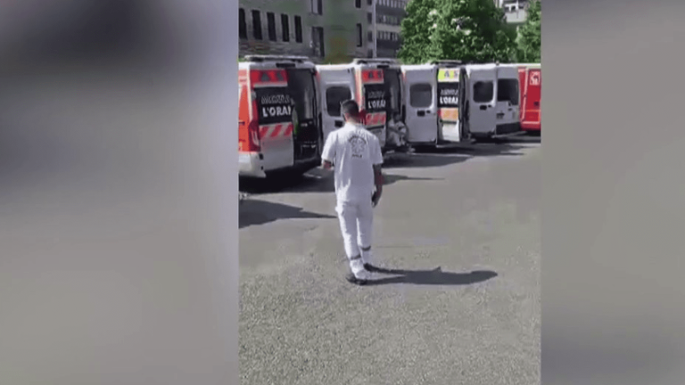 patients treated in the Strasbourg emergency car park