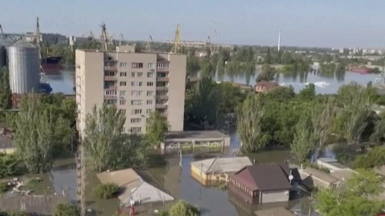 residents are still dealing with the consequences of the destruction of the Kakhovka dam