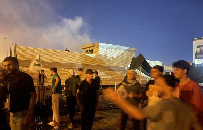 Swedish embassy in Baghdad set on fire during protest