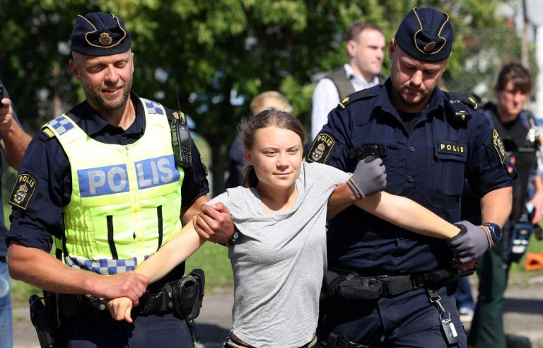 Sentenced in Sweden for having disobeyed the police, Greta Thunberg recidivism immediately