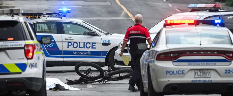 A cyclist meets a horrific end in downtown Montreal