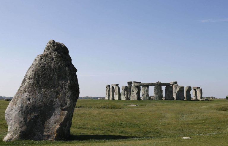 A tunnel being built near the famous site of Stonehenge