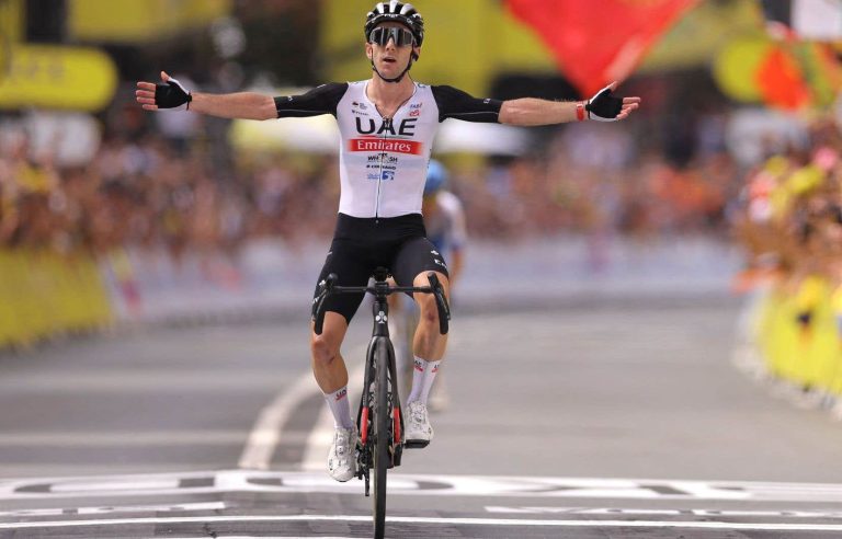 Adam Yates wins the first stage of the Tour de France