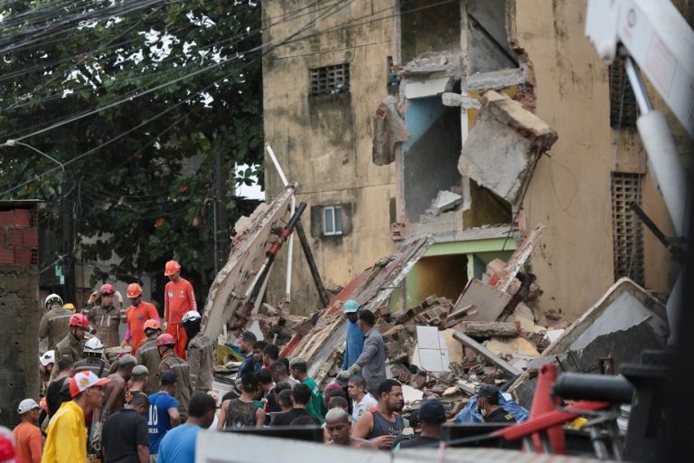 At least 14 dead in building collapse in Brazil