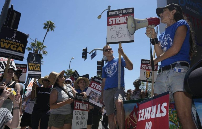 Celebrities are expected to picket in Hollywood