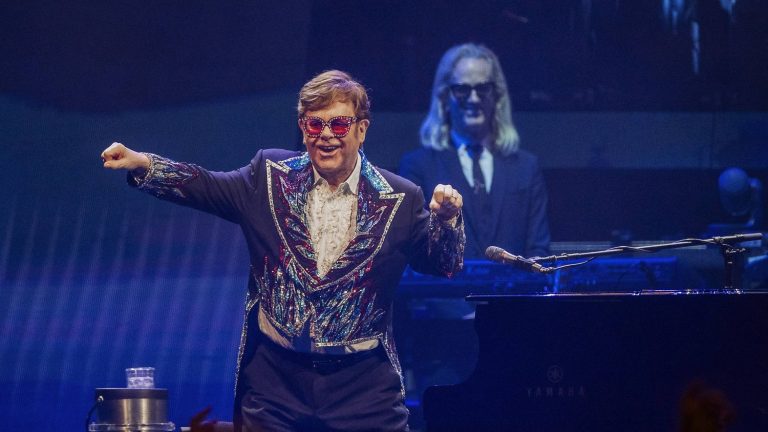 Elton John gave the last concert of his final “Farewell Yellow Brick Road” tour in Stockholm on Saturday evening