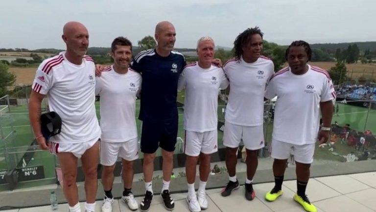 Football: the Blues world champions in 1998 gathered for a charity tournament organized by Zinédine Zidane