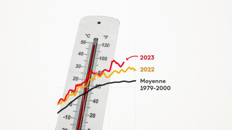 INFOGRAPHICS.  Heat waves, record temperatures, sea heat waves, melting ice… when climate indicators get carried away