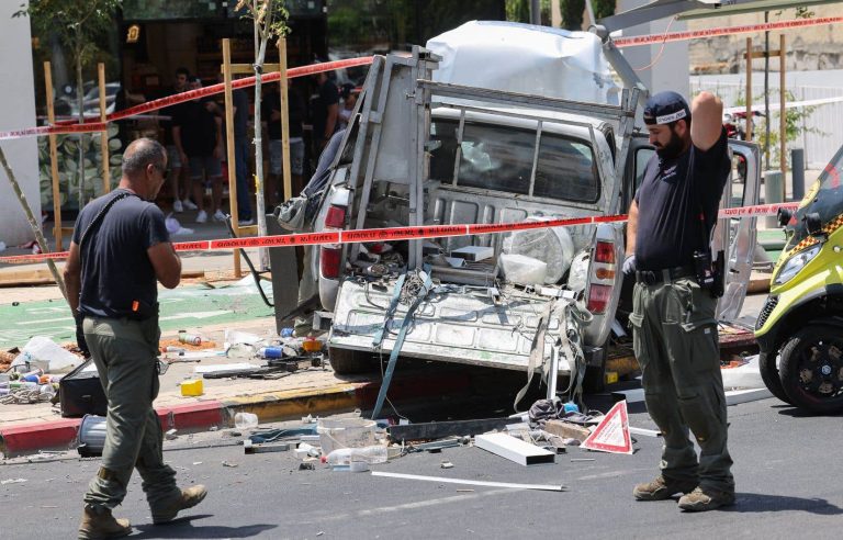 Israel: A car-ramming attack injures seven in Tel Aviv