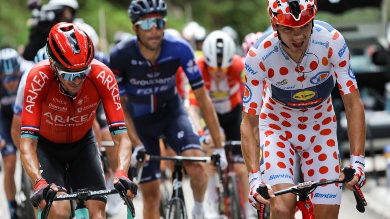 Italian Giulio Ciccone secures the polka dot jersey