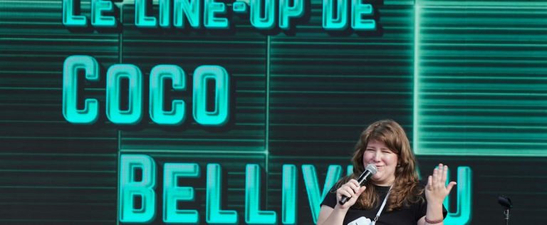 Just for laughs: Coco Belliveau launches the outdoor festivities