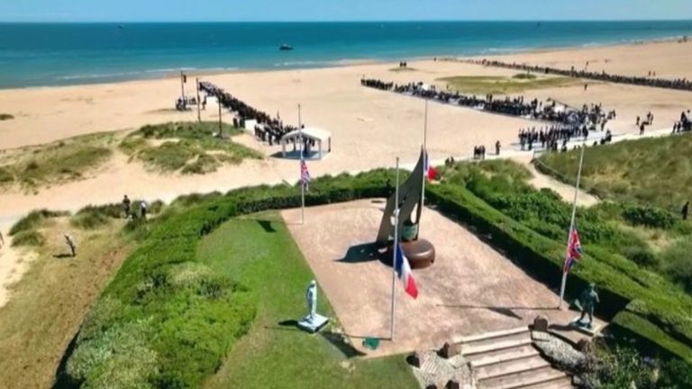 Landing in Normandy: many people present for the tribute to Léon Gautier