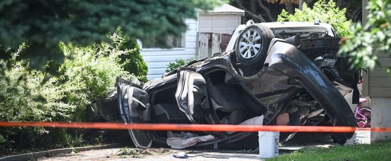 Laval: failed theft, police chase and vehicle upside down