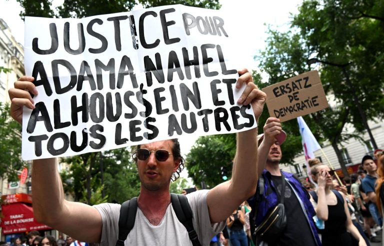 Marches against police violence in France, including in Paris despite the ban