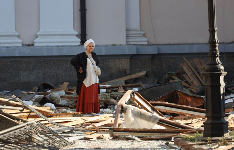 Night strikes on Odessa destroy its historic cathedral