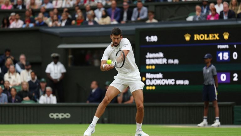 Novak Djokovic breaks again at the start of the second set against Jannik Sinner… Follow the semi-final