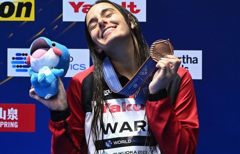 Pamela Ware earns 3m springboard bronze at World Aquatics