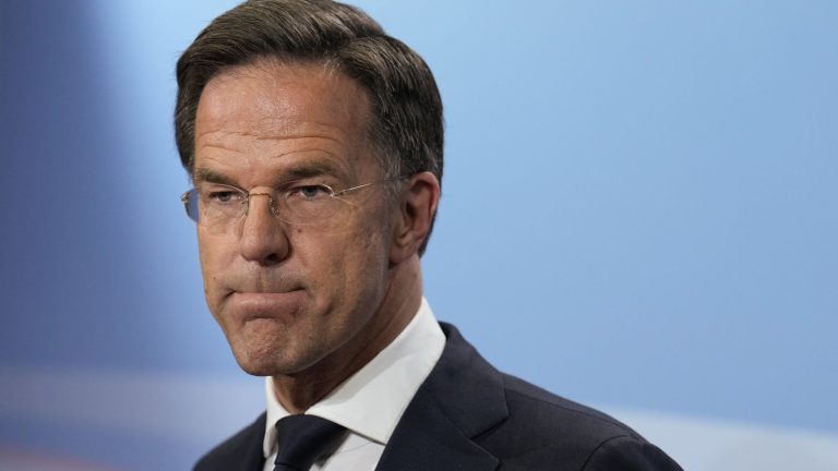 Prime Minister Mark Rutte announces his resignation