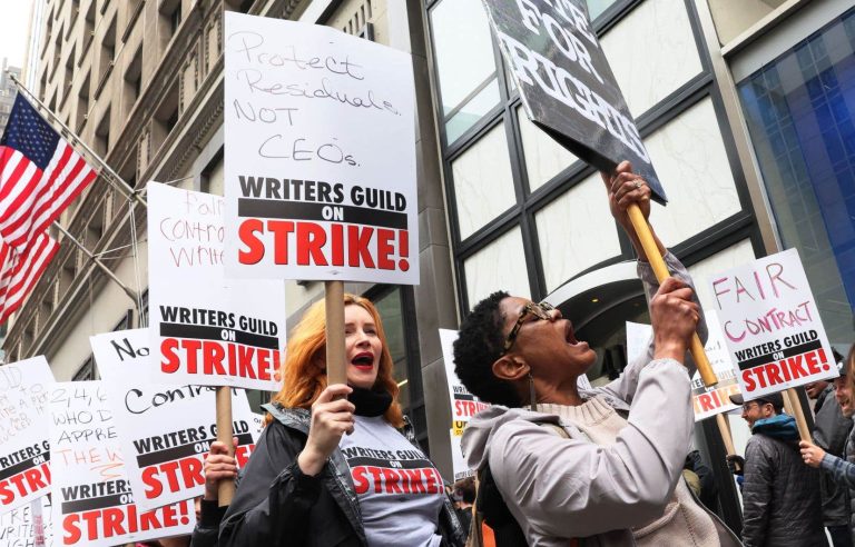 Suspense in Hollywood, where actors threaten to join strike writers