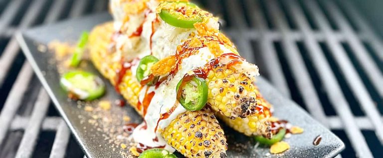 Tex-Mex style corn on the BBQ