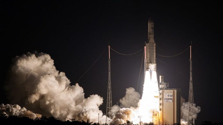 The Ariane 5 rocket successfully took off for its last flight