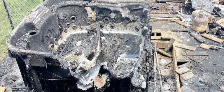 This hot tub may have been the source of a devastating fire