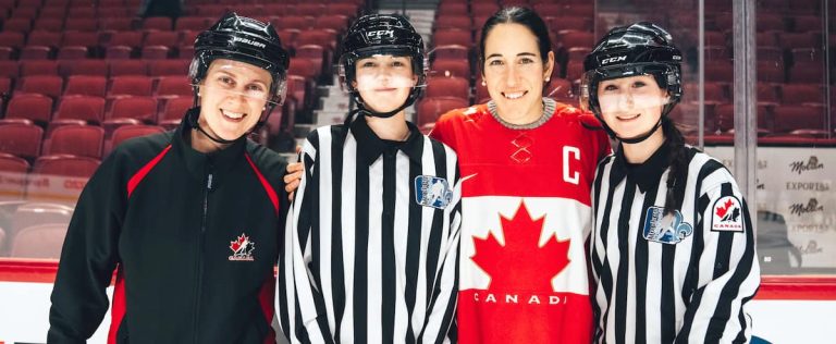 Tournament entirely refereed by women: Caroline Ouellette sets an example