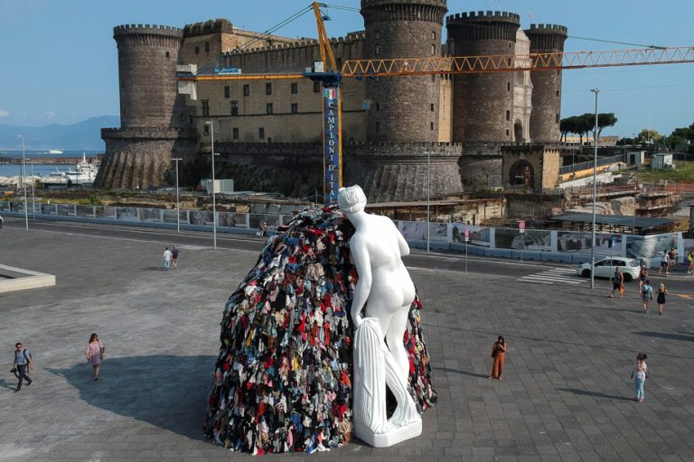 Vandals destroy a work by Michelangelo Pistoletto