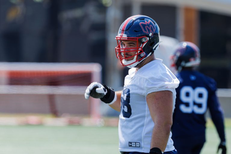 We play musical chairs at Alouettes practice