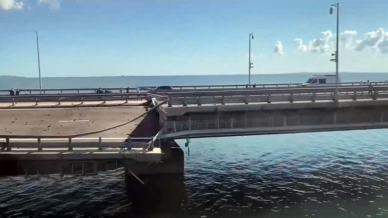 drone attack on Crimean bridge kills at least two