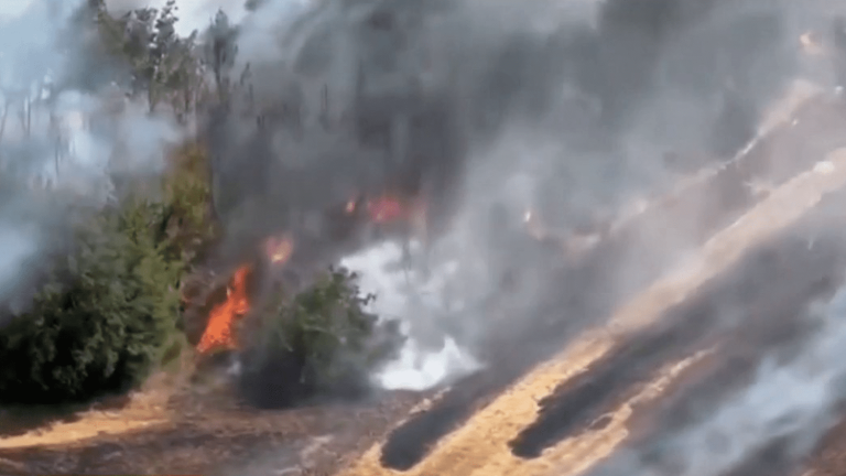 fires in Turkish regions affected by the earthquake in January