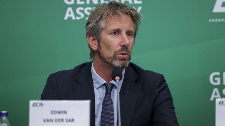 former goalkeeper Edwin van der Sar ‘in stable but still worrying condition’ after brain haemorrhage