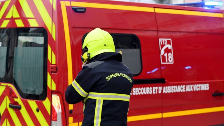 more than 300 firefighters paid tribute to Manon, a young firefighter who died in the intervention in the Allier